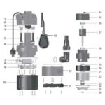 Дренажна помпа вграден поплавък LKS-500PWА LEO