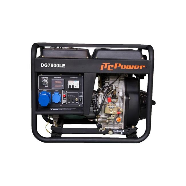 Генератор дизелов монофазен DG 7800LE ITC Power 6,3 kW