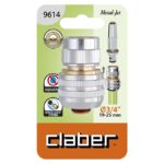 Връзка маркуч метална стоп клапан Metal Jet 3/4 Clabe