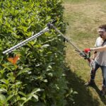 Телескопичен електрически храсторез 2в1 кастрачка IKRA