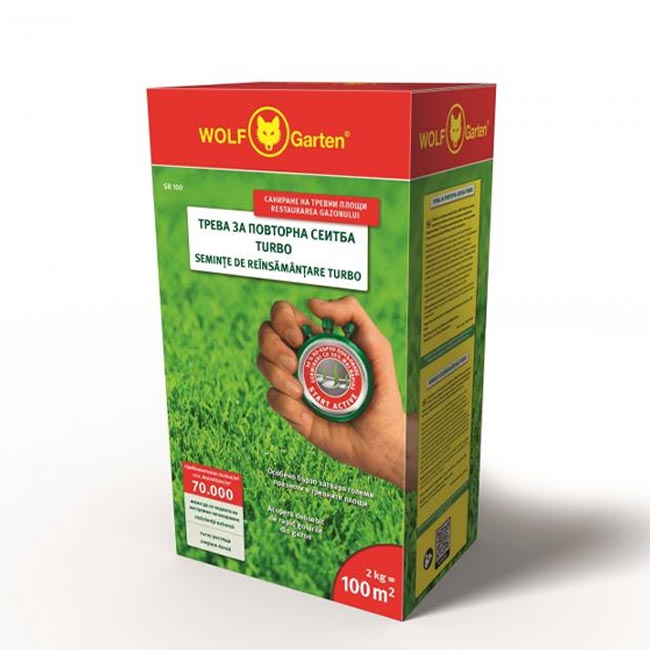 Тревна смеска Рестарт подсяване рехабилитация SR-100 Turbo Wolf Garten