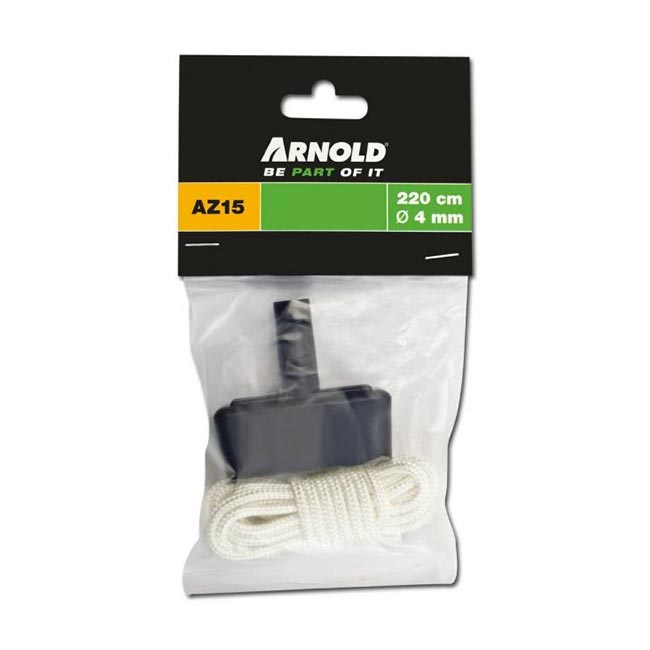 Стартерно въже 220 см комплект блистер Arnold Parts за надеждно стартиране на двигателя. С дължина от 220 см. за различни модели бензинови машини