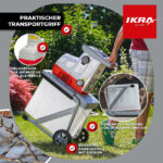 Дробилка за клони IKRA ILH 3200A обезшумена 3200W Ф 45мм