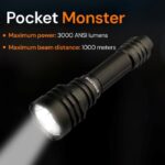 Фенер 3000 лумена до 1000 метра Dulotec C9 Dominator R6