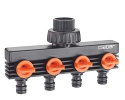 Разклонител за кран 3/4 4 изхода Claber 8581 С четири отделни изхода