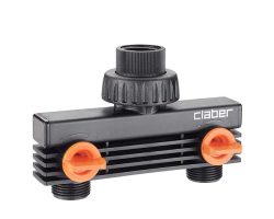 Разклонител кран два изхода 3/4 8589 Claber